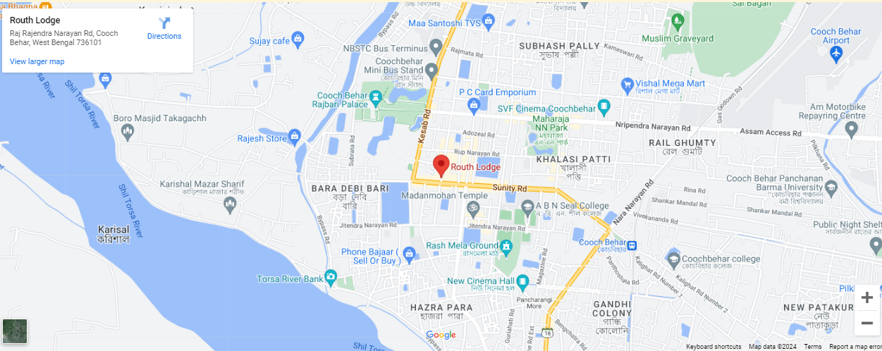 Routh Lodge map Routh Lodge map